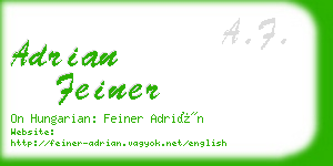 adrian feiner business card